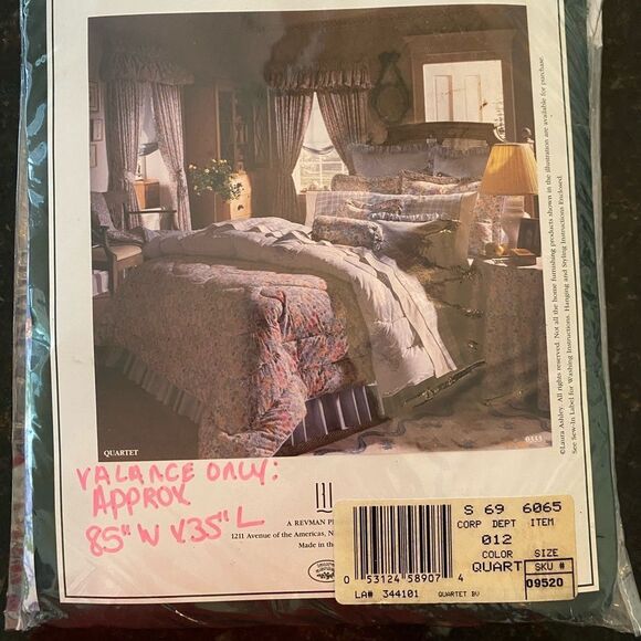 *Laura Ashley* VTG NEW Chic Floral Valance 85x35” Classic & Chic Coquette 🌺 - Picture 4 of 10